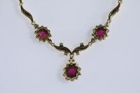 2.11ct Ruby and Diamond Necklace - 4