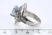 Aquamarine and Diamond Ring - 4