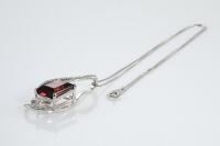 6.59ct Tourmaline and Diamond Pendant - 6