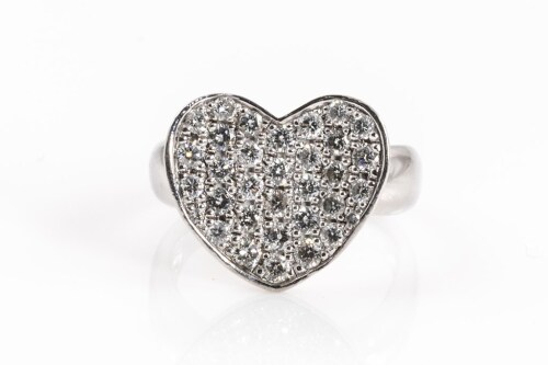 1.07ct Diamond Heart Ring