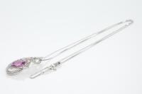 2.10ct Sapphire, Tourmaline and Diamond Pendant - 6