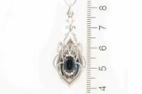 1.26ct Sapphire and Diamond Pendant - 8
