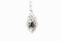 1.26ct Sapphire and Diamond Pendant - 9