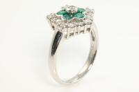 Emerald and Diamond Ring - 5