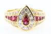 0.45ct Ruby and Diamond Ring