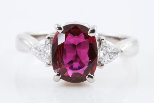 2.19ct Ruby and Diamond Ring GIA