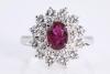 1.11ct Ruby and Diamond Ring