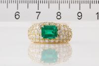 1.48ct Emerald and Diamond Ring - 2