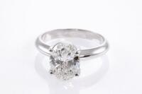 3.01ct Oval Diamond Solitaire Ring GIA F SI2