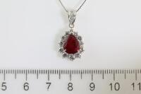 2.40ct Ruby and Diamond Pendant - 2