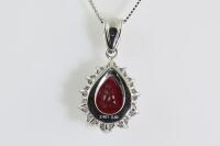 2.40ct Ruby and Diamond Pendant - 5