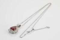 2.40ct Ruby and Diamond Pendant - 8