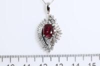 2.01ct Ruby and Diamond Pendant - 3