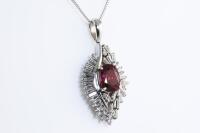 2.01ct Ruby and Diamond Pendant - 5