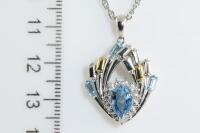 1.80ct Aquamarine and Diamond Pendant - 3