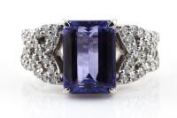 4.22ct Tanzanite and Diamond Ring