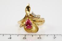 Tourmaline and Diamond Ring - 2