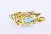 Topaz, Diamond and Peridot Brooch - 3