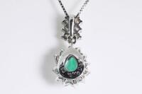 Emerald and Diamond Pendant - 5