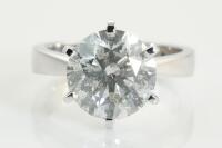 5.01ct Round Diamond Solitaire Ring GSL I P2