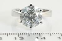 5.01ct Round Diamond Solitaire Ring GSL I P2 - 3