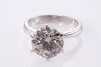 5.02ct Round Diamond Solitaire Ring GIA L SI2