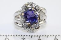 3.82ct Tanzanite and Diamond Ring - 2