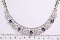 Sapphire and Diamond Necklace - 2
