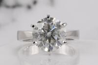 5.01ct Round Diamond Solitaire Ring GSL I P2 - 8