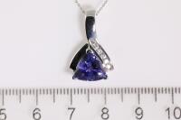 2.39ct Tanzanite and Diamond Pendant - 2