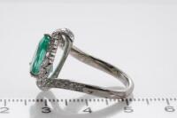 2.17ct Emerald and Diamond Ring - 4