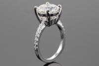 4.00ct Centre Diamond Ring GIA H SI2 - 6