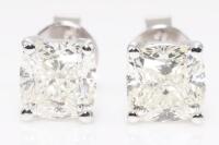 3.42ct Diamond Stud Earrings GIA L SI1