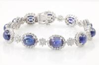 24.95ct Sapphire and Diamond Bracelet