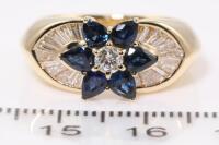 1.15ct Sapphire and Diamond Ring - 2