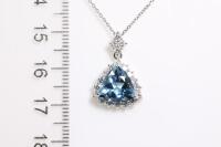 2.69ct Aquamrine and Diamond Pendant - 3